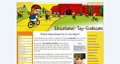 Desktop Screenshot of educational-toy-guide.com